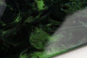 Metallic BAHIA GREEN & JET BLACK – Epoxy Floor to Pour on 1,5mm