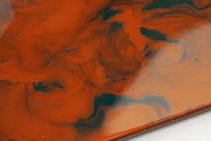BRONZE RED & DARK GREEN – Epoxy Floor to Pour on 1,5mm