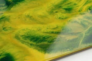 Metallic YELLOW GOLD & MOSS GREEN – Epoxy Resin for Surfaces