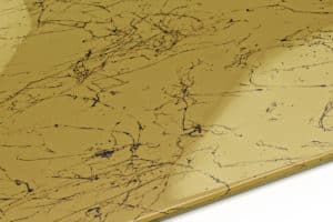 OCHRE YELLOW & MARBLE BLACK – Epoxy Floor to Pour on 1,5mm
