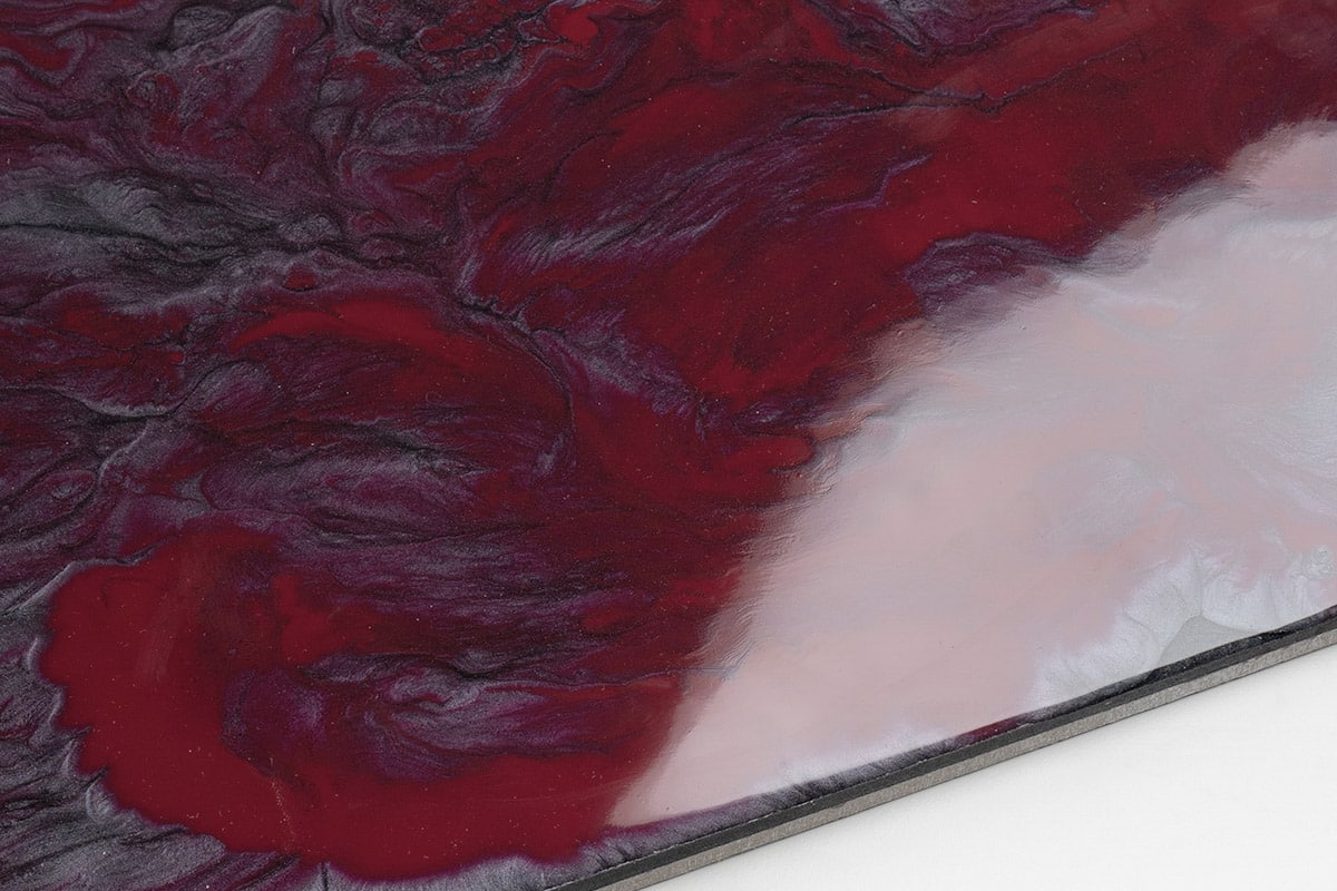 Metallic INTENSE ANTHRACITE & PURPLE RED – Epoxy Resin for Surfaces