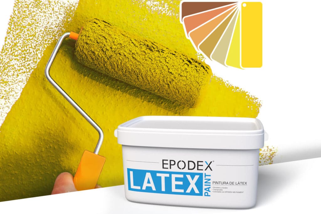 pintura de latex orange gelb