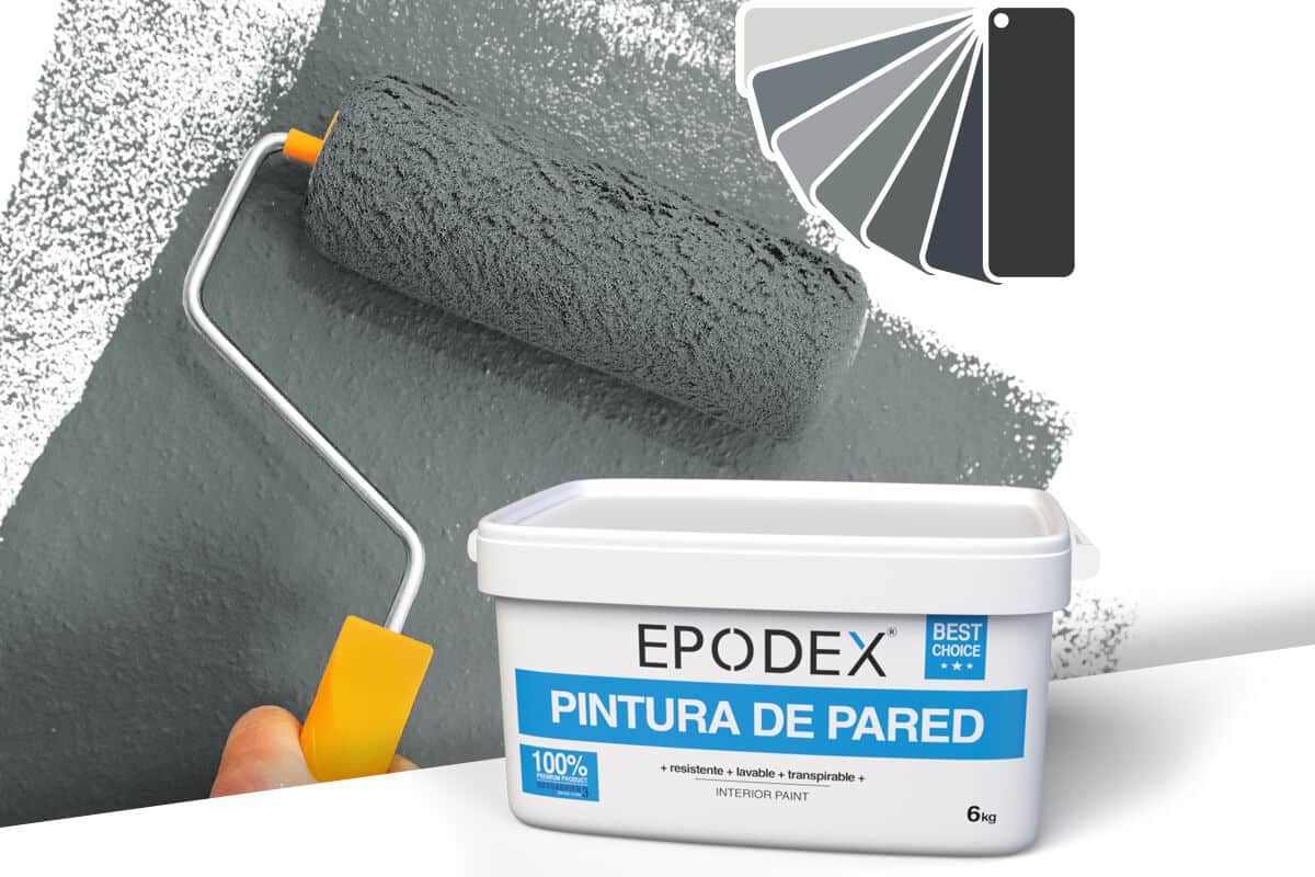 Pintura para paredes de alta calidad  Colores grises y negros - Epodex -  España