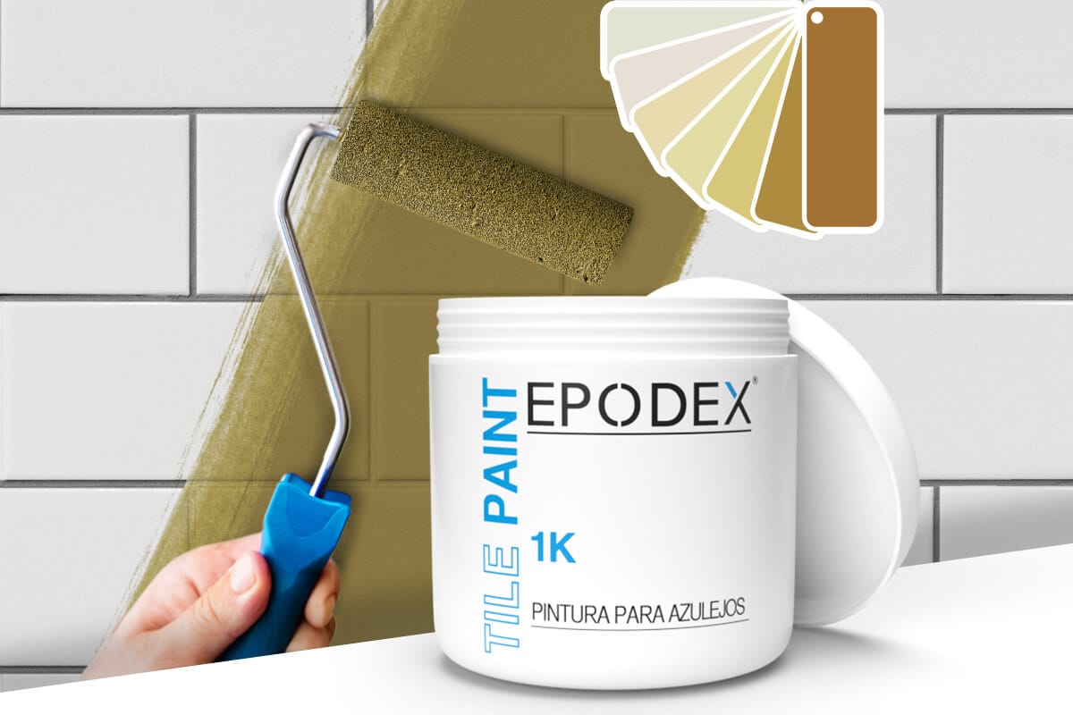 Pintura para azulejos 1K  Colores beige - Epodex - España