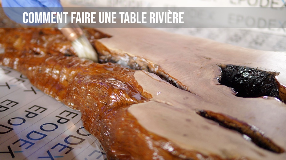 Fabrication de table rivière en résine époxy – DIY