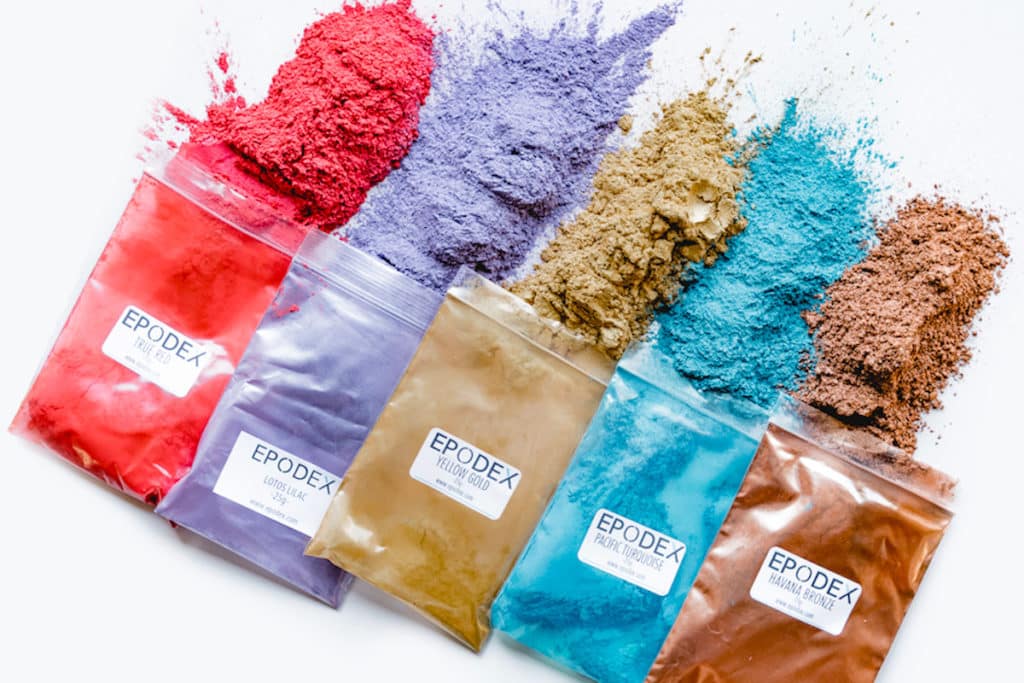 Pigments de couleur en résine époxy