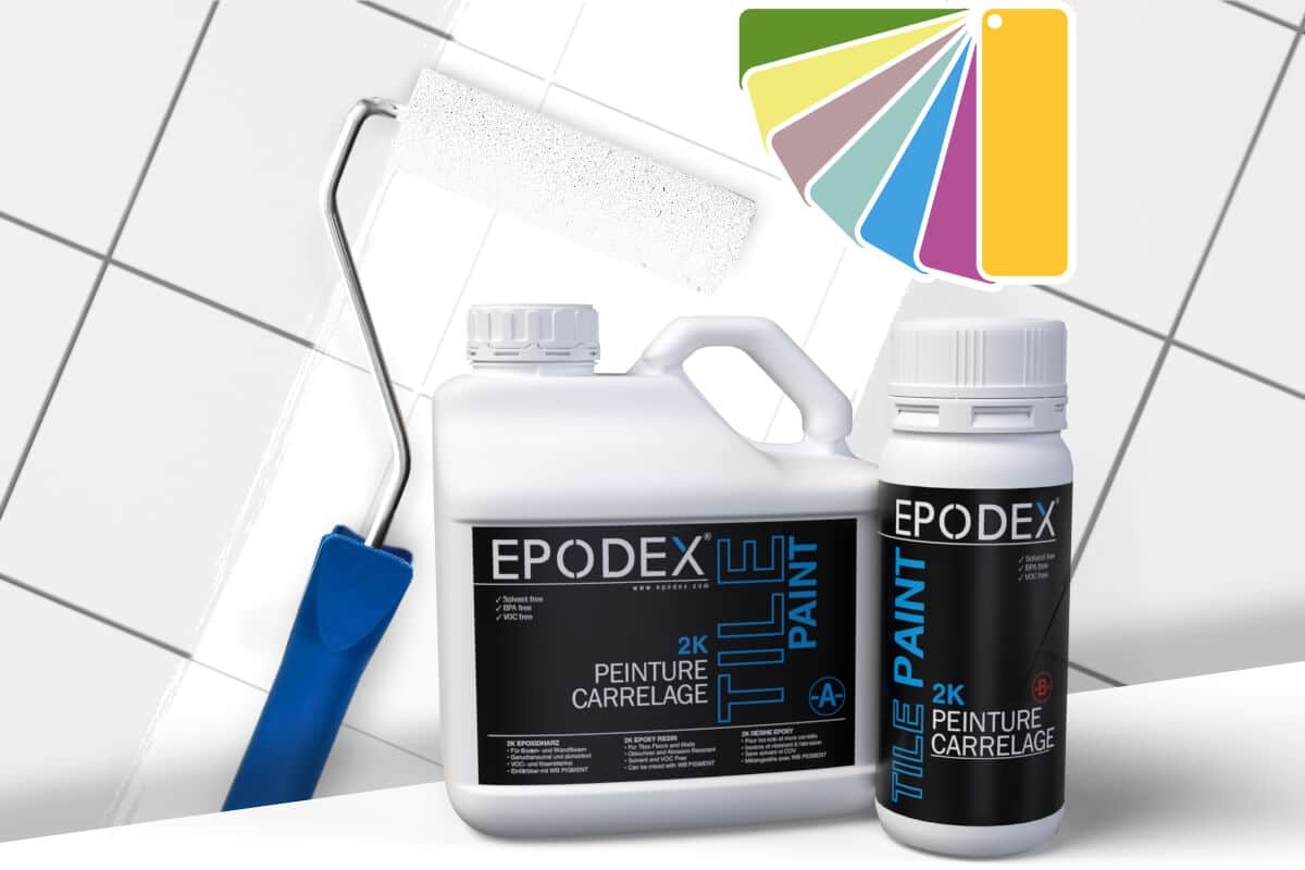 Peinture murale  Blanc & Brun beige pastel - Epodex - France