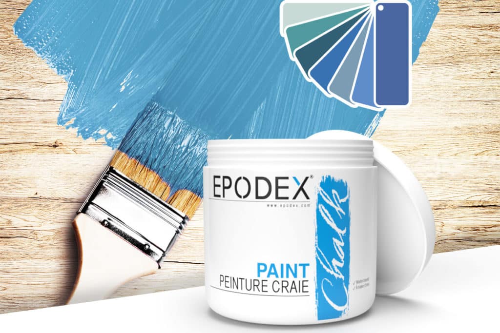 peinture craie chalk paint epodex blau