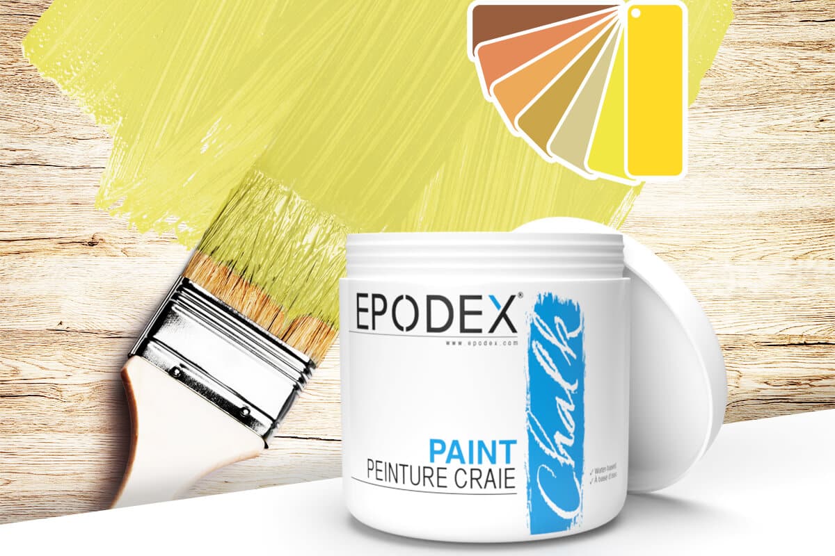 peinture craie chalk paint epodex gelb