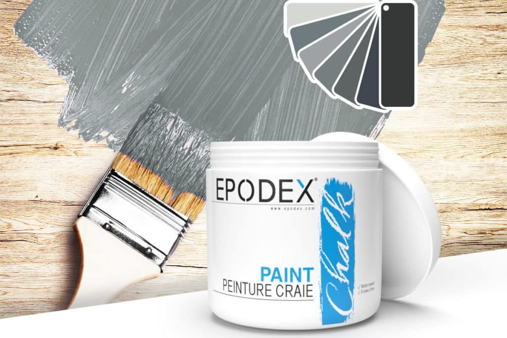 peinture craie chalk paint epodex grau