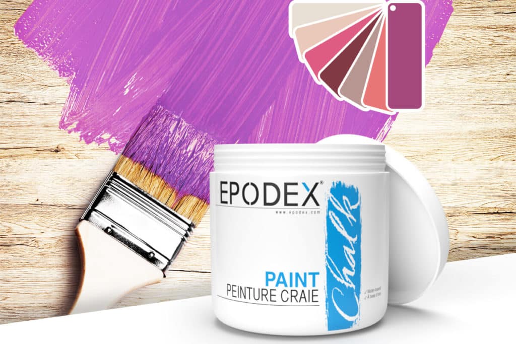 peinture craie chalk paint epodex violett