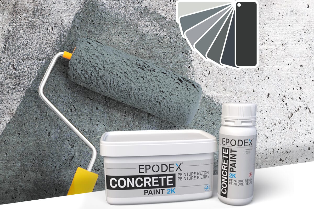 peinture pierre concrete grau