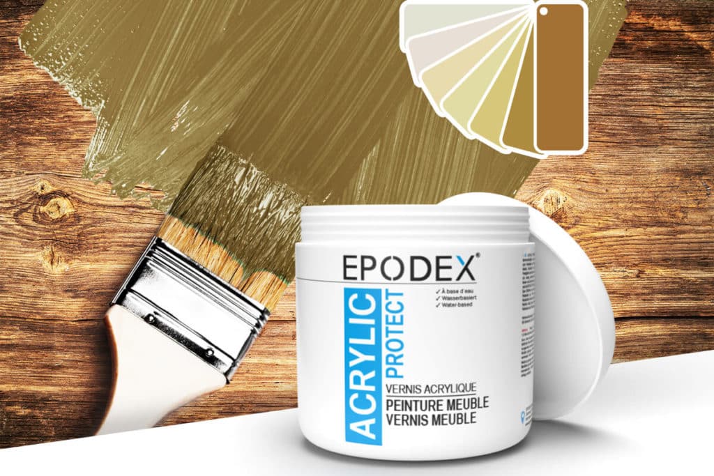 acryllack peinture meuble beige 2