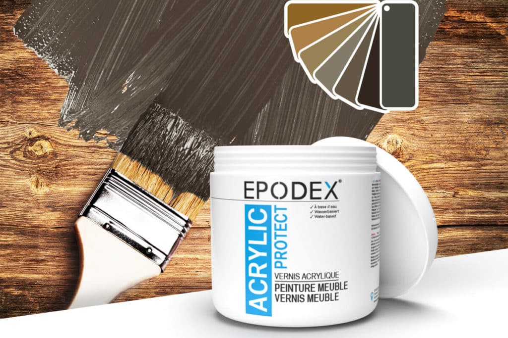 acryllack peinture meuble brown 2