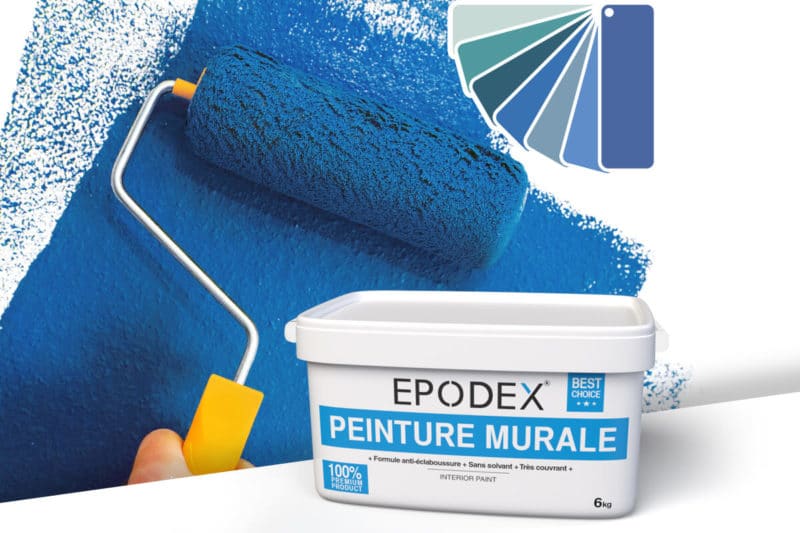 peinture murale epodex blau