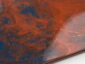 Metallic BRONZE RED & BLEU AZUR – Résine époxy de revêtement