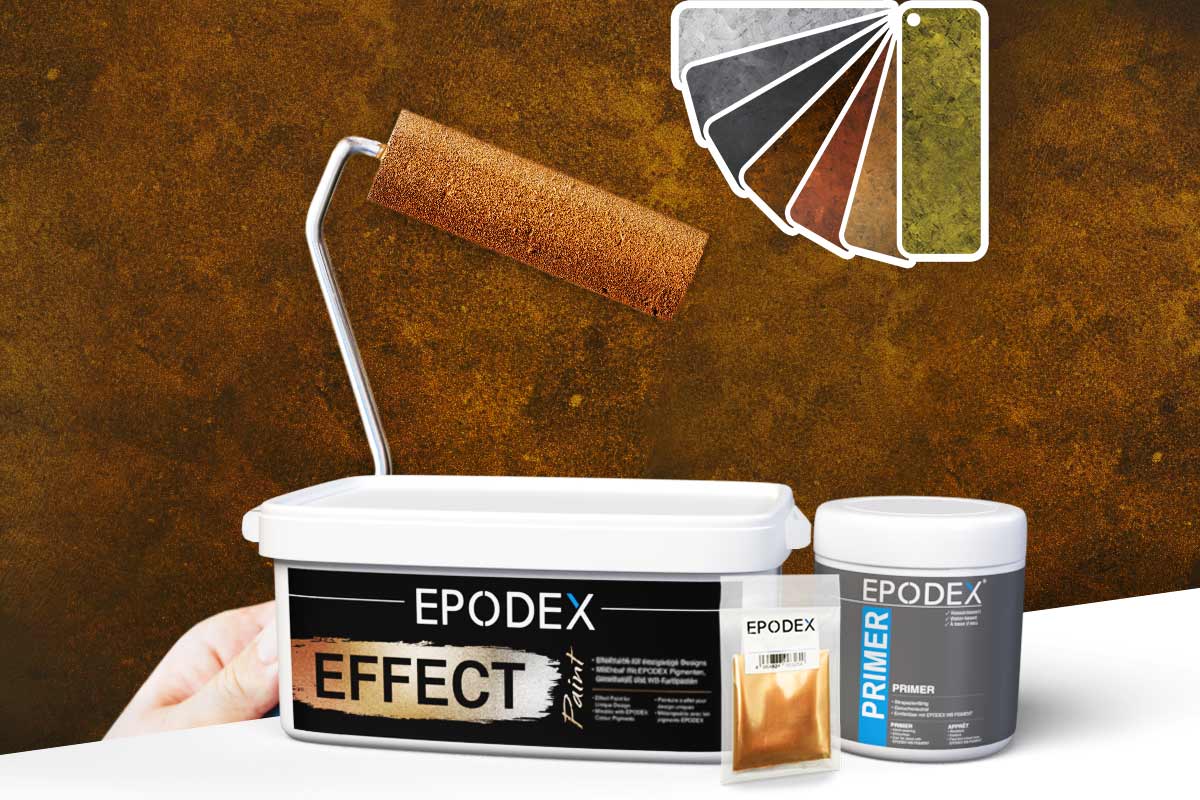 Peinture murale de haute qualité Metallic Brush Effect Epodex France