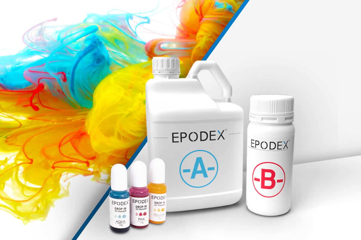 Resina epossidica trasparente con colori liquidi - EPODEX - Italia