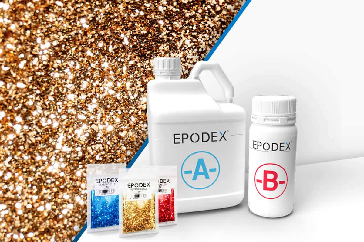 Resina epossidica con pigmenti glitterati - EPODEX - Italia