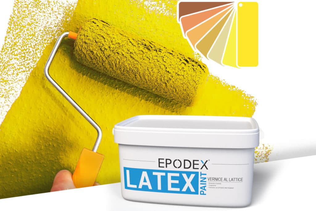 latex paint wall epodex orange gelb 2