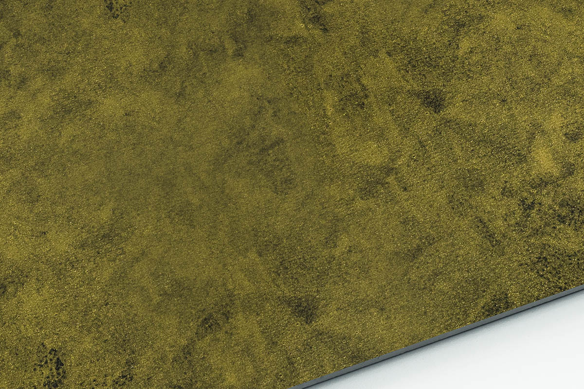 SHIMMER GOLD – Metallic Brush Effect – Pavimento in resina da rullo