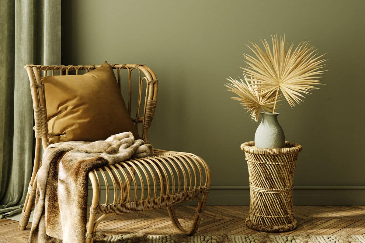 olive green wall paint