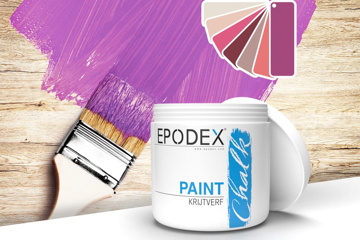 Puno Waar Voorbijgaand Krijtverf | Paarse en roze kleuren | CHALK PAINT - EPODEX - Nederland