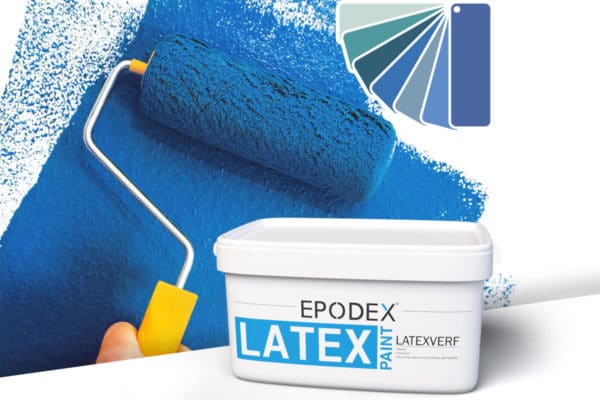 latex paint wall epodex blau 2