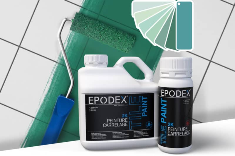 carrelage peinture tile paint tuerkise