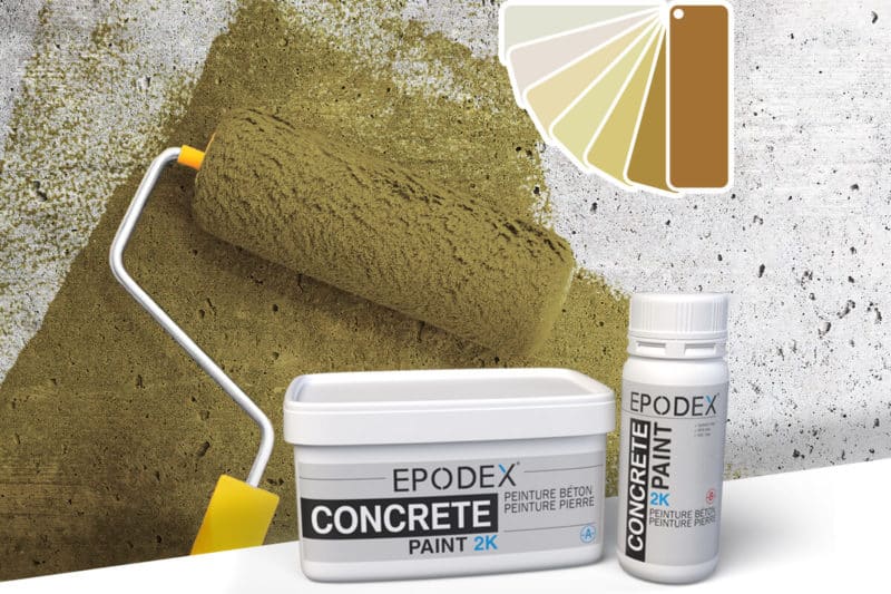 peinture pierre concrete beige