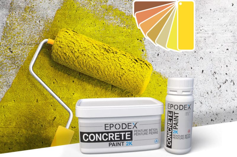 peinture pierre concrete gelb