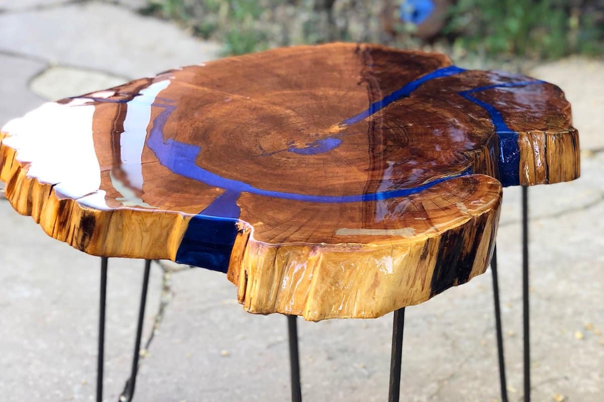 sapphire blue epodex estrich versiegeln epoxy tisch resin epoxid2