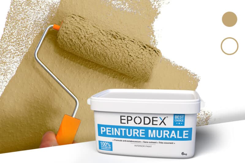peinture murale epodex braunbeige pastell