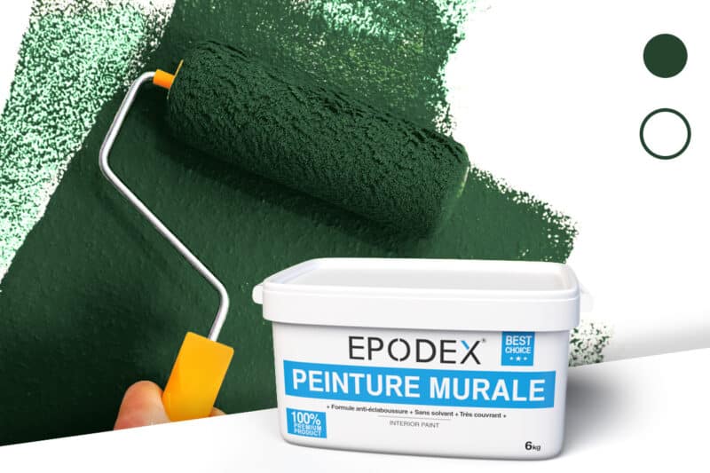 peinture murale epodex moosgruen