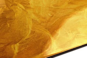 SHIMMER GOLD & PEARL WHITE- Podłoga z żywicy epoksydowej wraz z podkładem