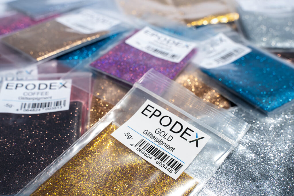 Набор образцов Глиттер пигментов | 9 цветов - EPODEX - Russia