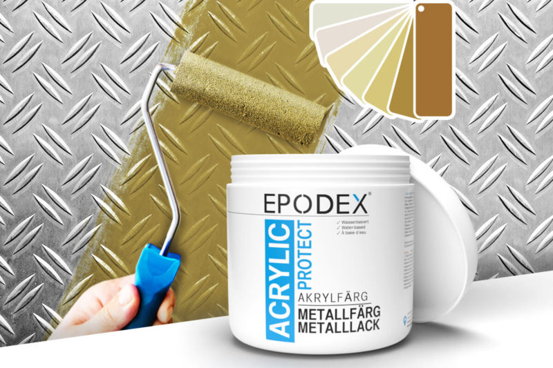 acryllack metallfarg beige 2