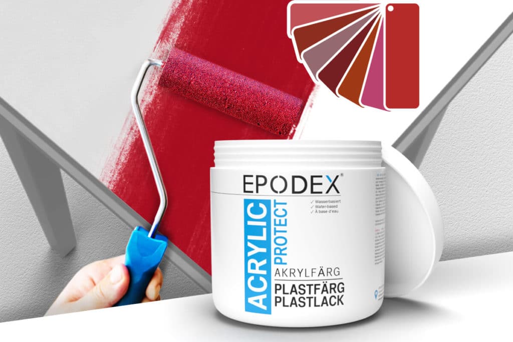 acryllack plastfarg rot 2