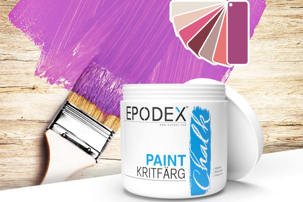 kritfarg chalk paint epodex violett