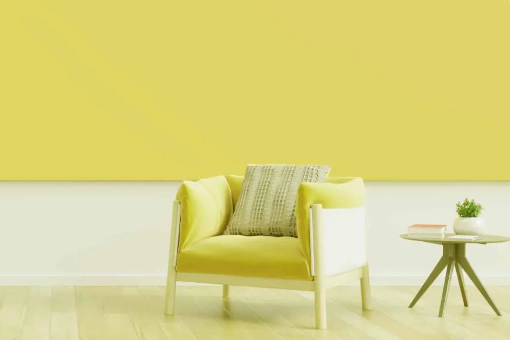 Concrete Paint wall lemon