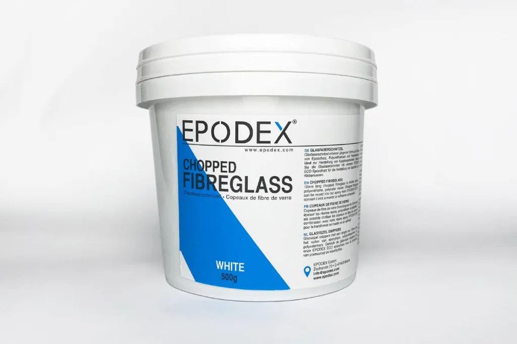 Hackad glasfiber  