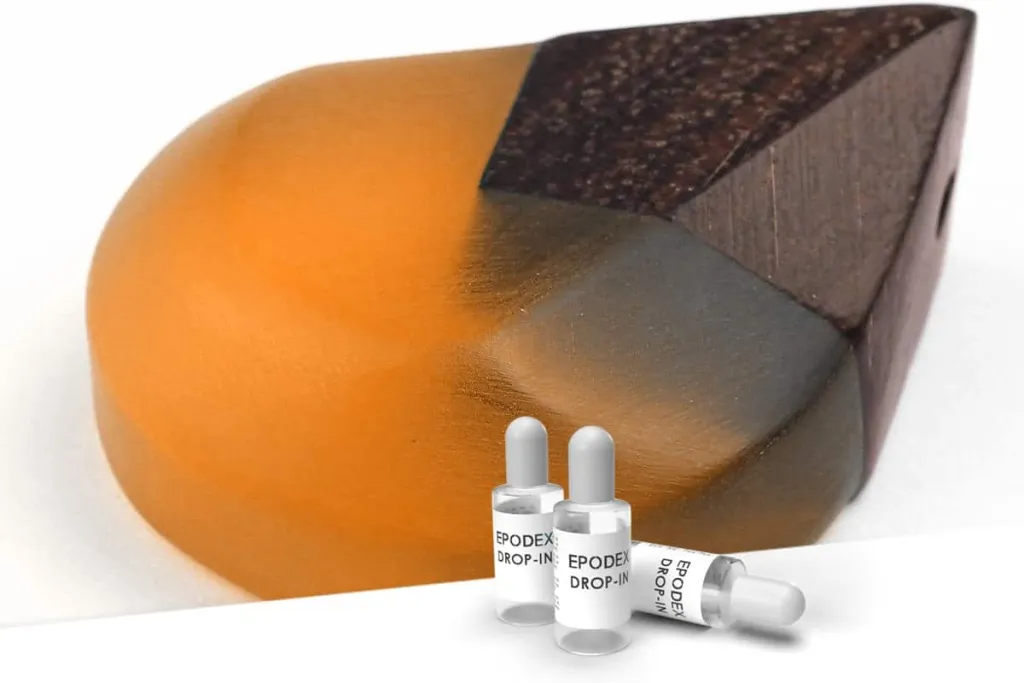 Resina epossidica arancione EPODEX filigranata Resina epossidica arancione EPODEX filigranata