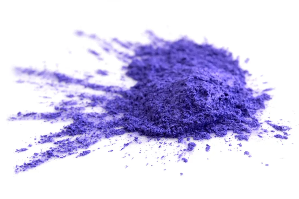 Pigment lila kék festék  