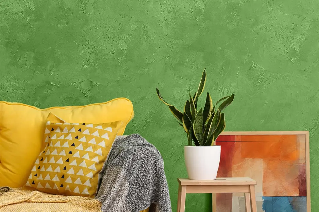 Microcement Floors wall grass