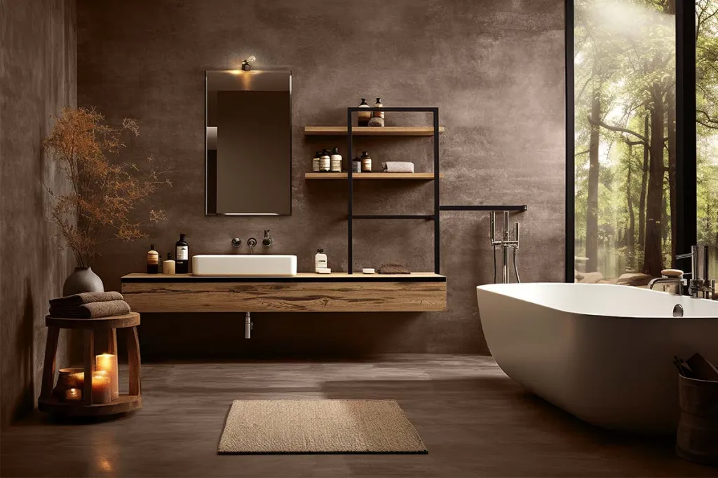 Mikrocement Podovi zid terra smeđa 