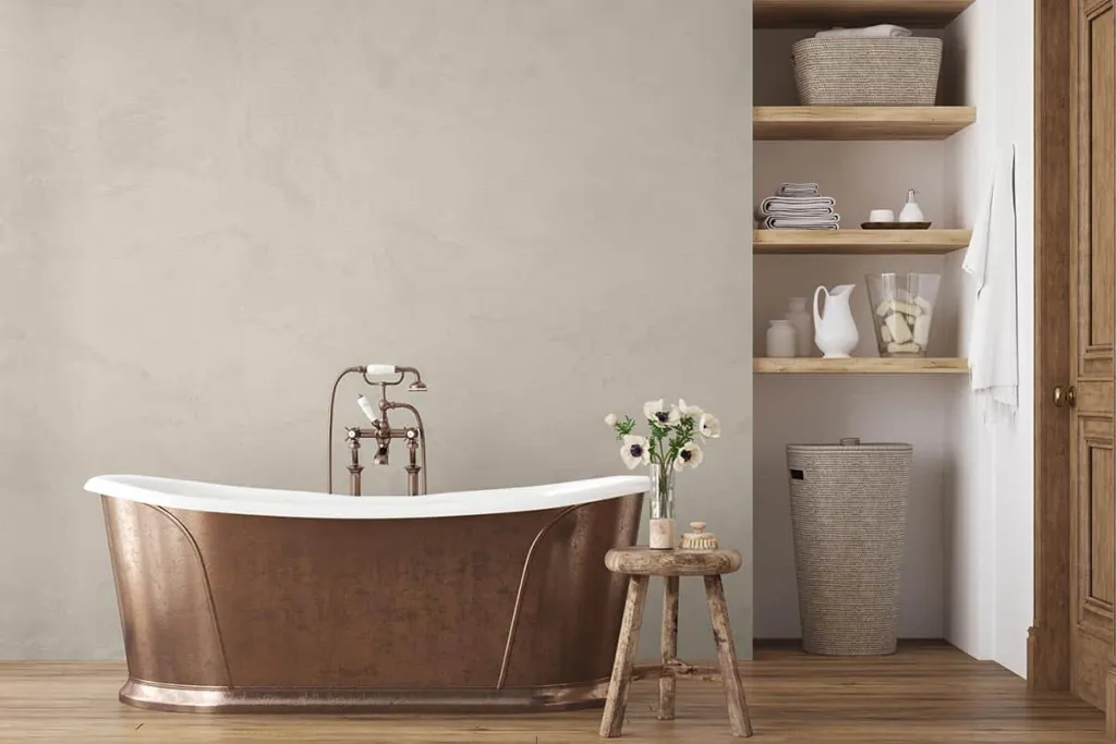 Beton cire salle bain