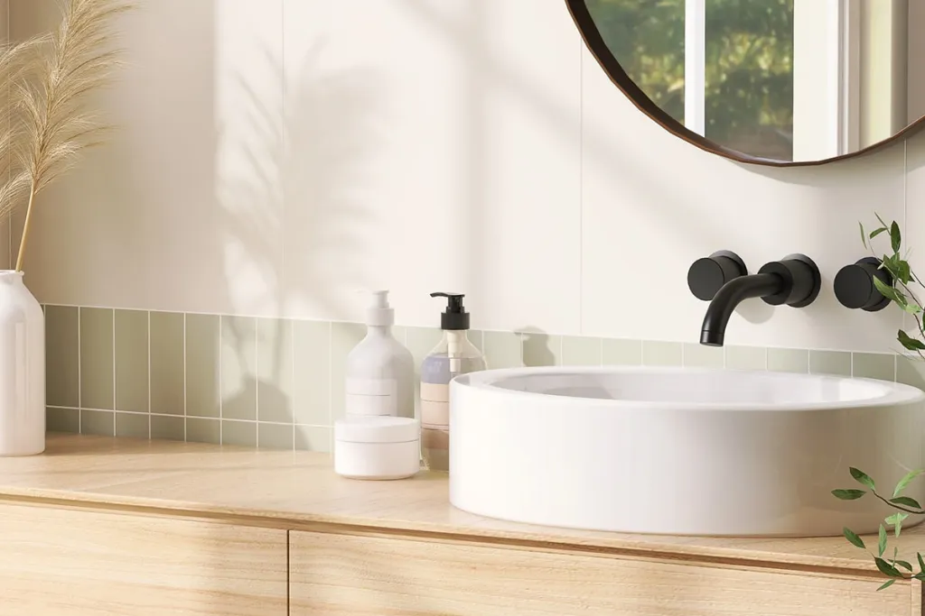 DIY wc badeværelse beige hvid DIY wc badeværelse beige hvid