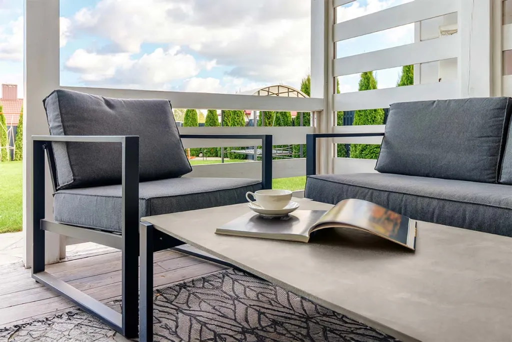 Béton ciré meubles gris galet Béton ciré meubles gris galet