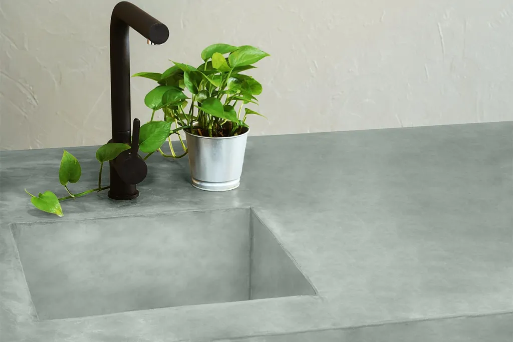 Mikrozement möbel sage