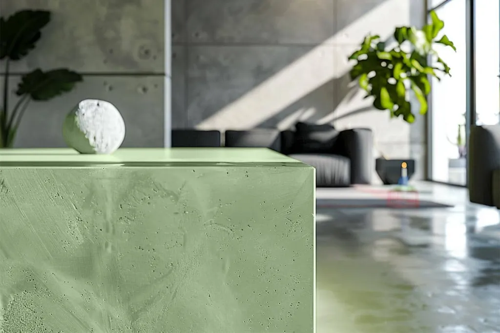 Mikrocementové podlahy nábytok 